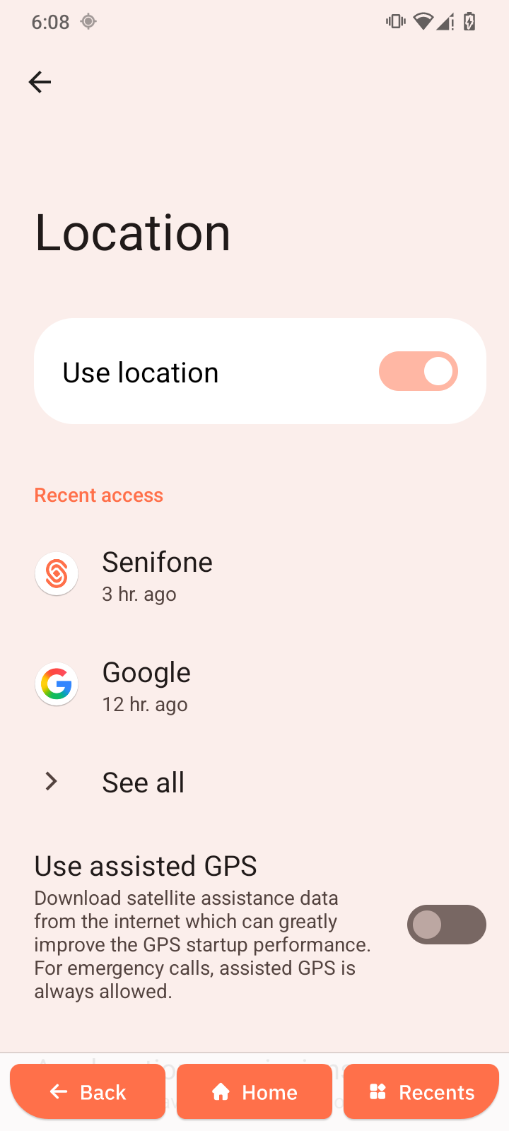 Location settings overview
