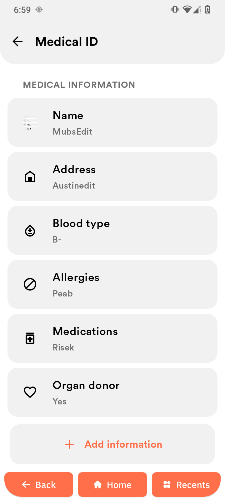 Emergency information1