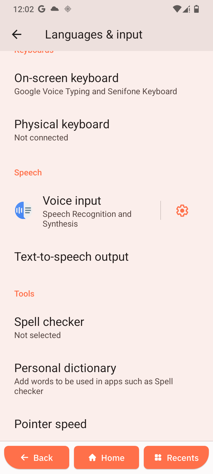 Languages &amp; input2
