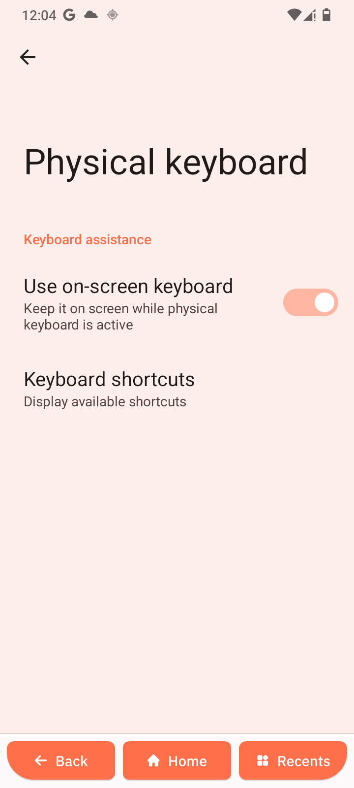 Physical keyboard