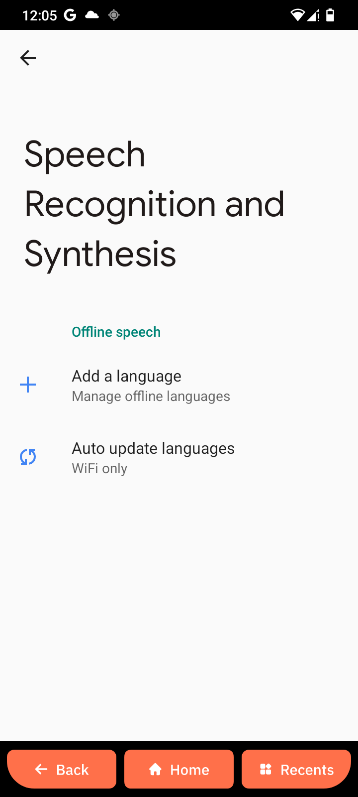Voice input