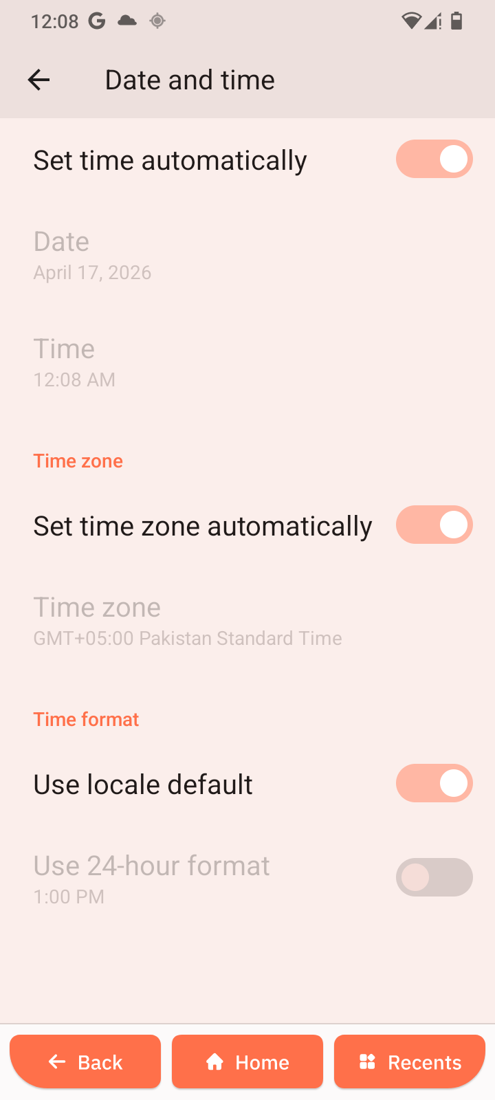 Date and Time