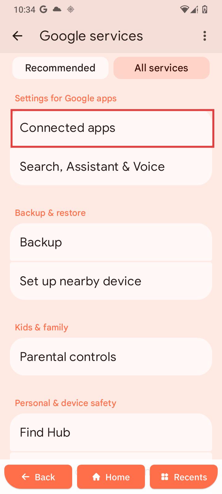 Connected apps