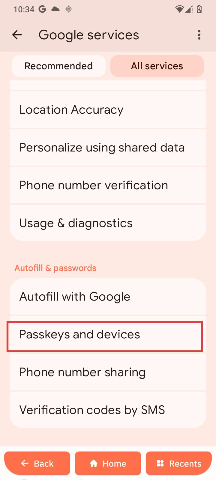Passkeys and devices