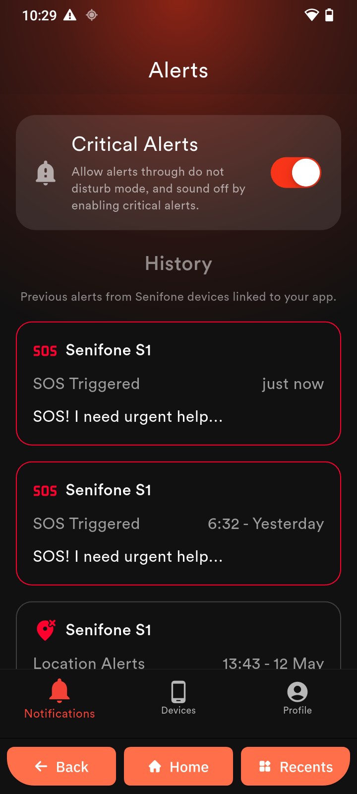 Critical Alerts