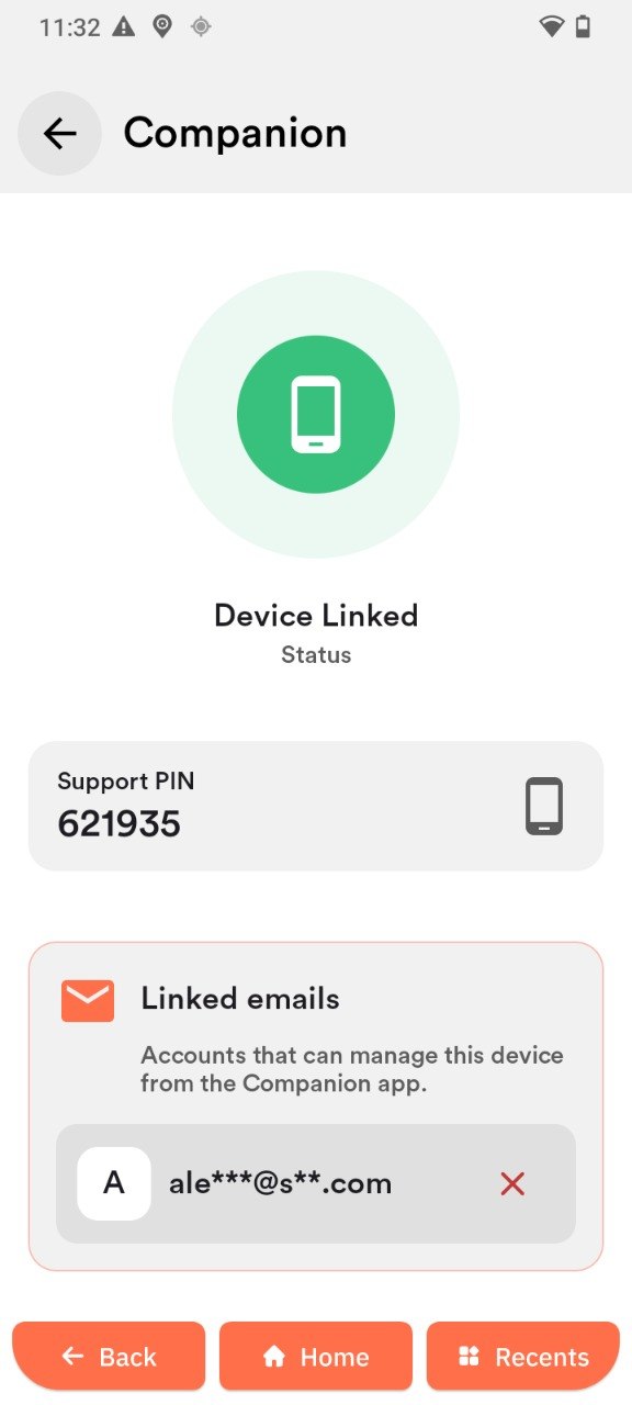 Companion screen