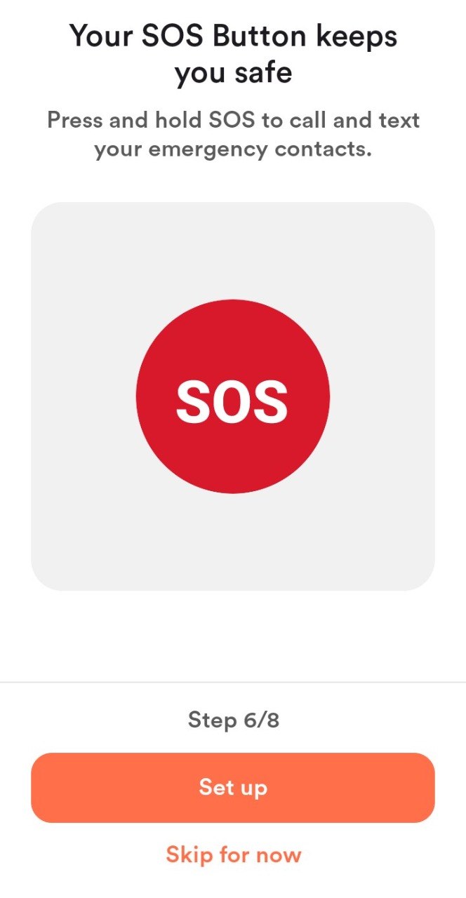 SOS setup step illustration