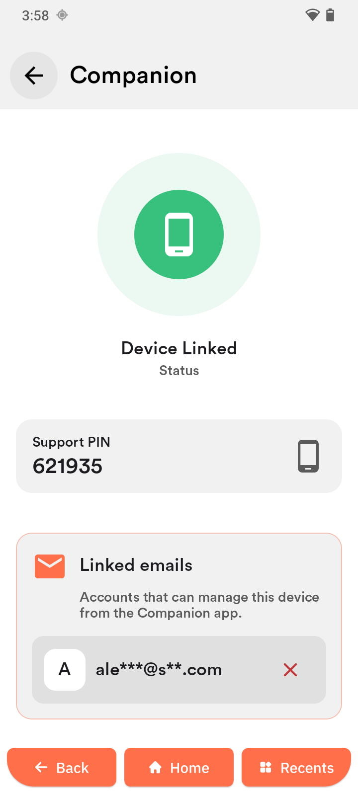 Companion screen