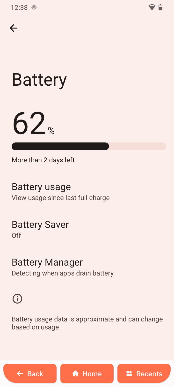 Battery screen