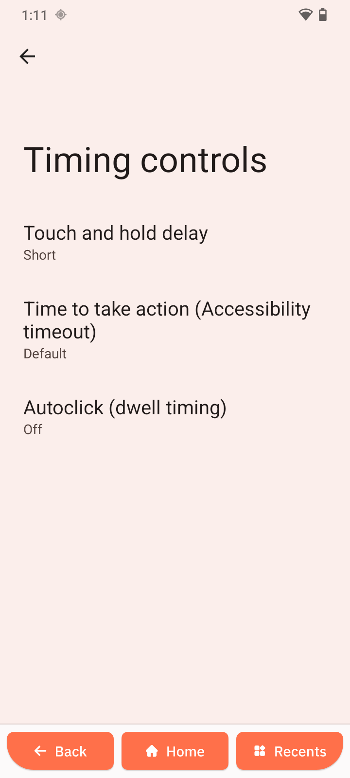 Timing controls