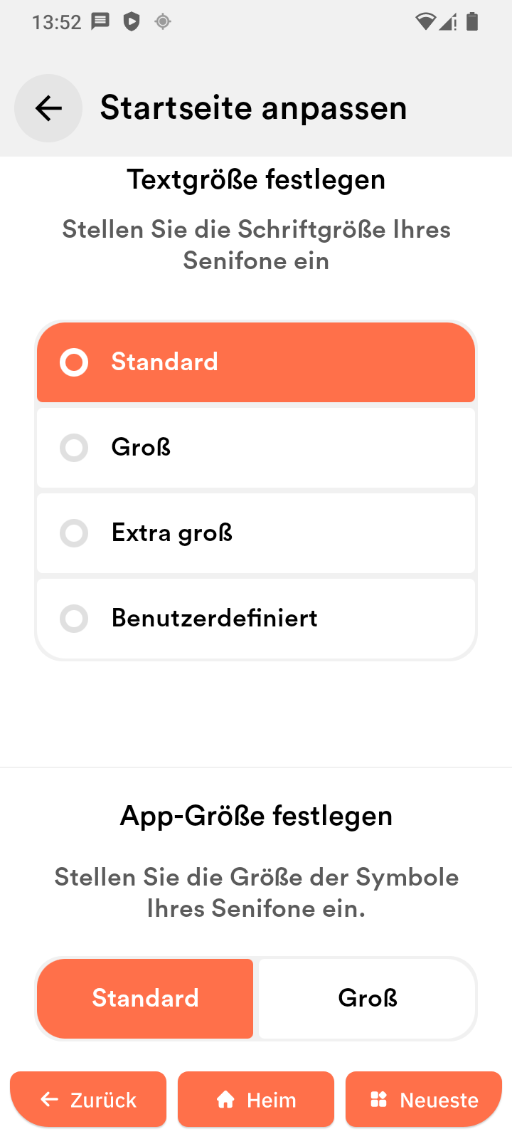Textgröße