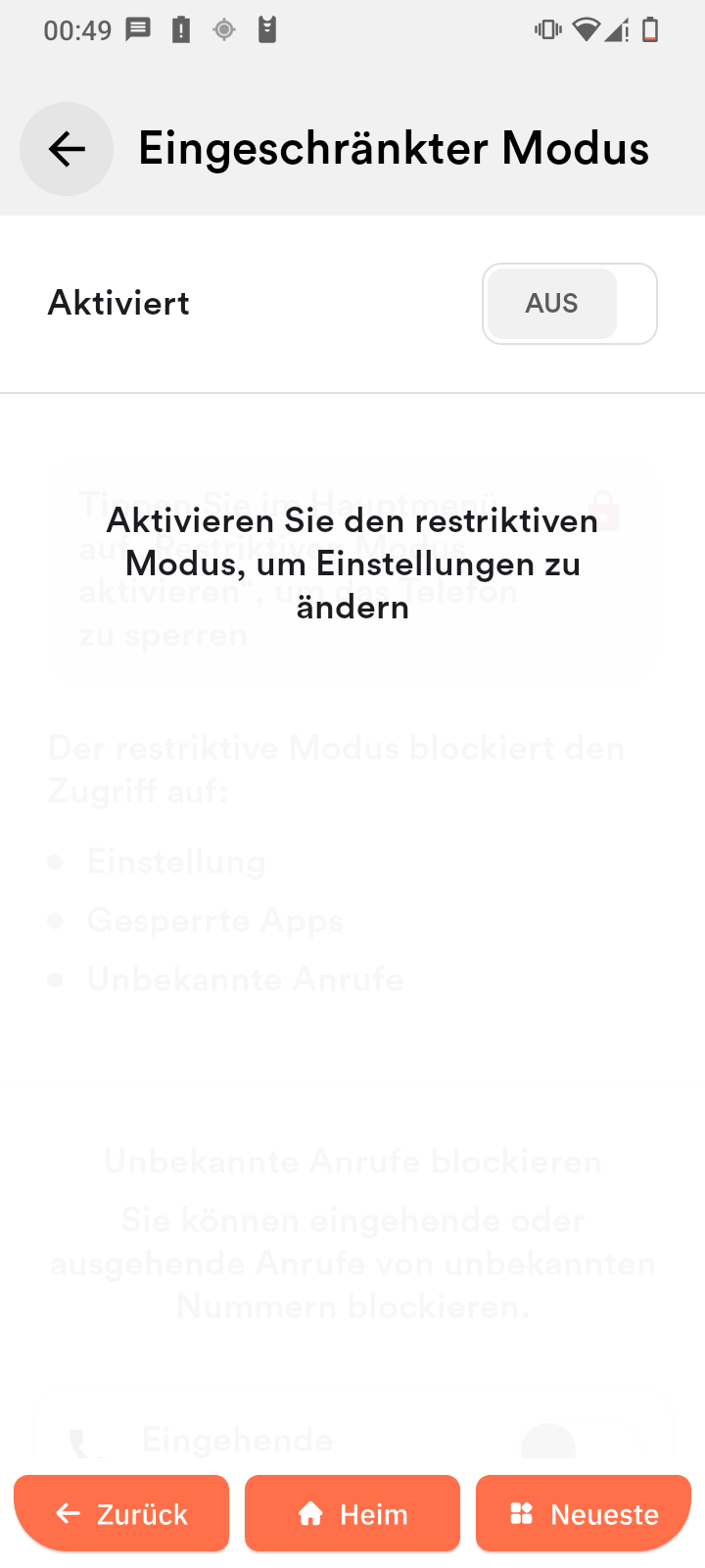 Eingeschränkter Modus3