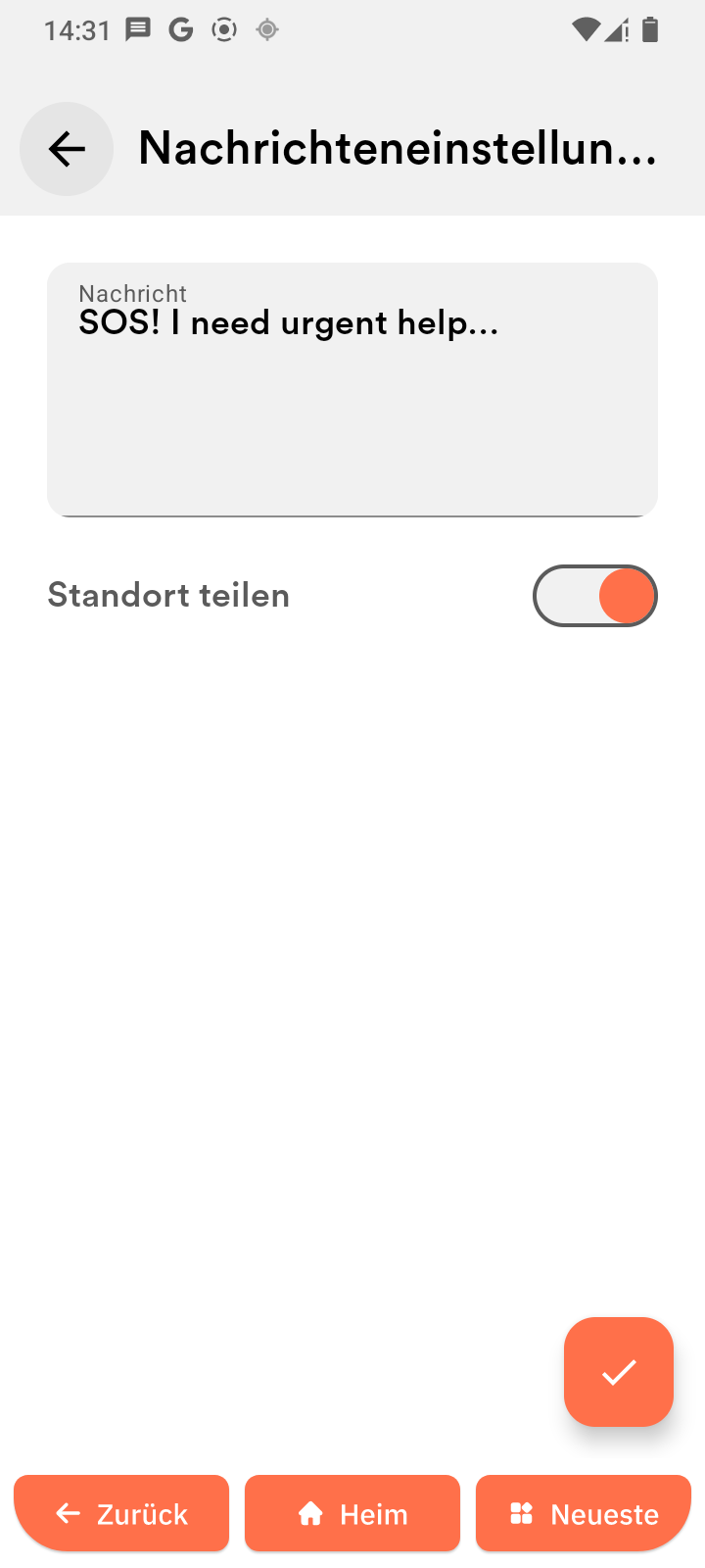 Nachricht
