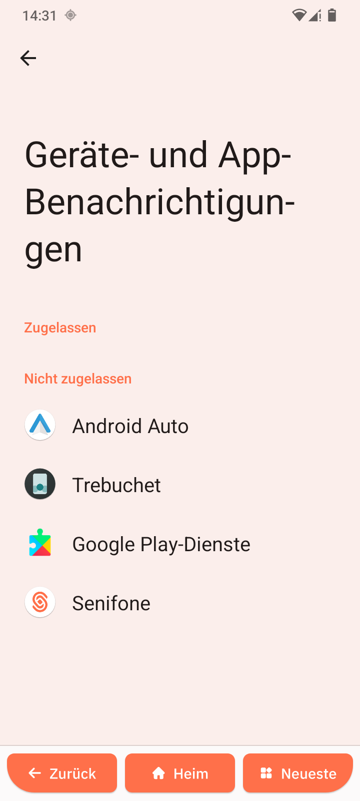 Geräte- und App-Benachrichtigungen