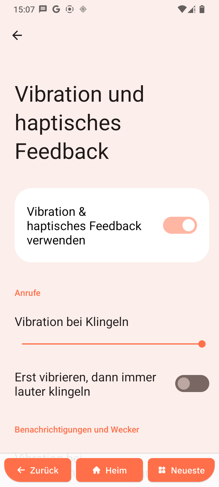 Vibration und Haptik