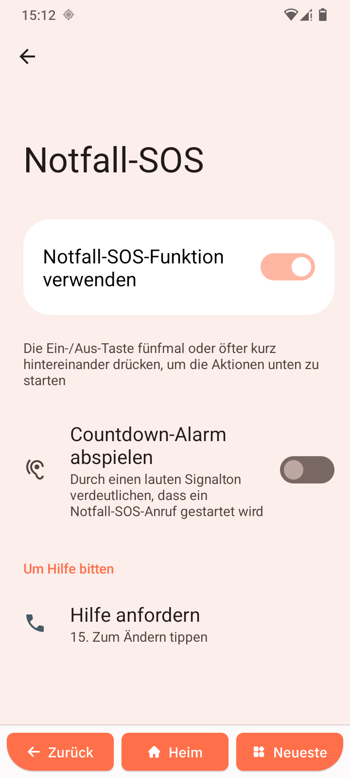 Notfall-SOS