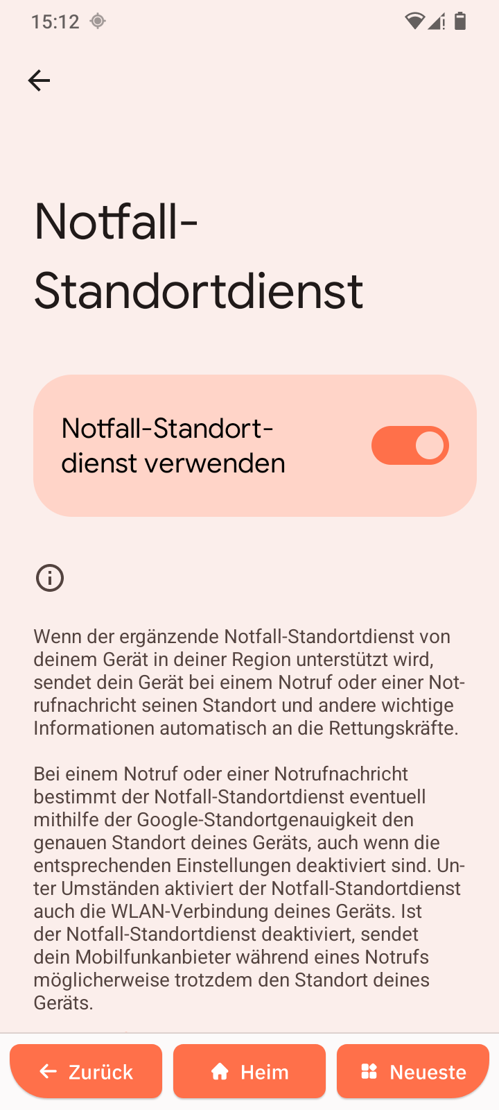 Notfall-Standortdienst