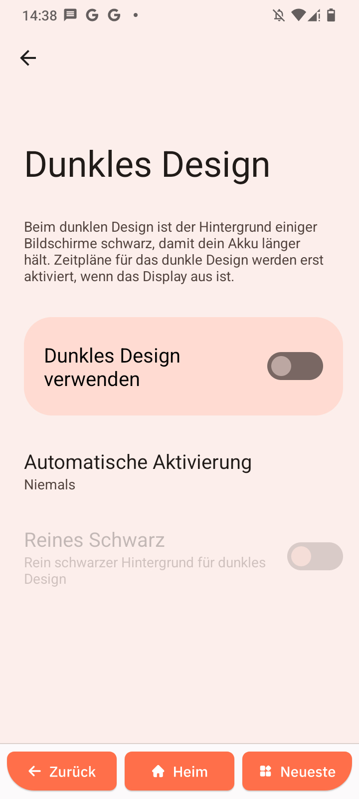 Dunkles Design