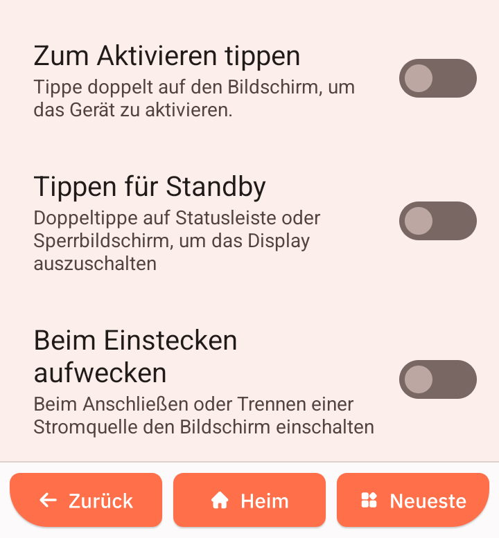Aktivieren/Ausschalten/Anschließen