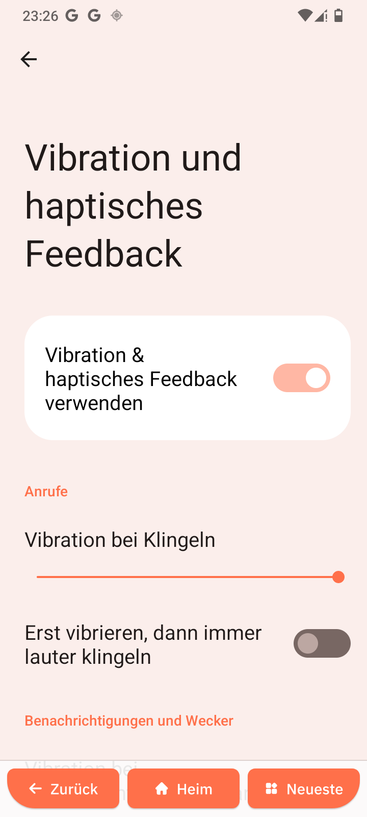 Vibration und Haptik