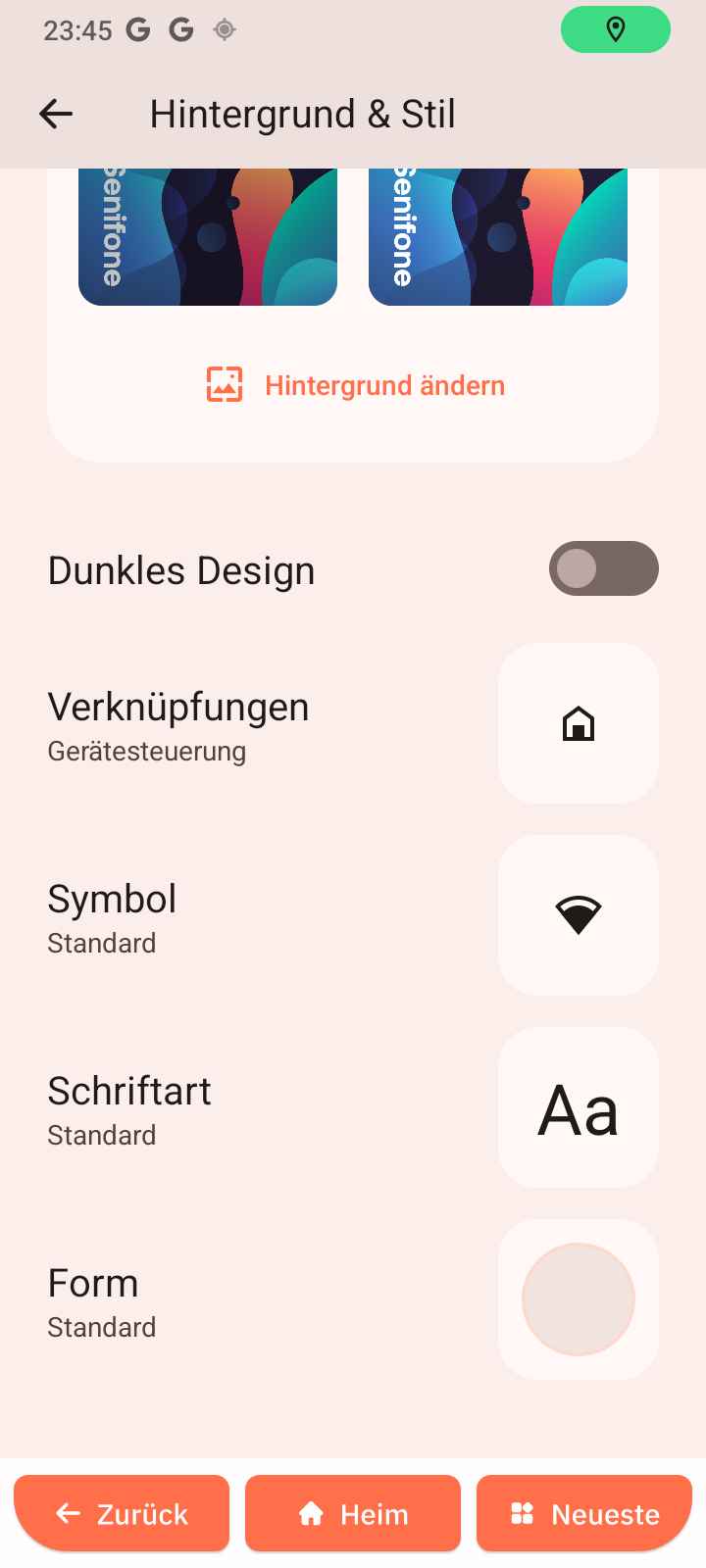 Hintergrund und Stil