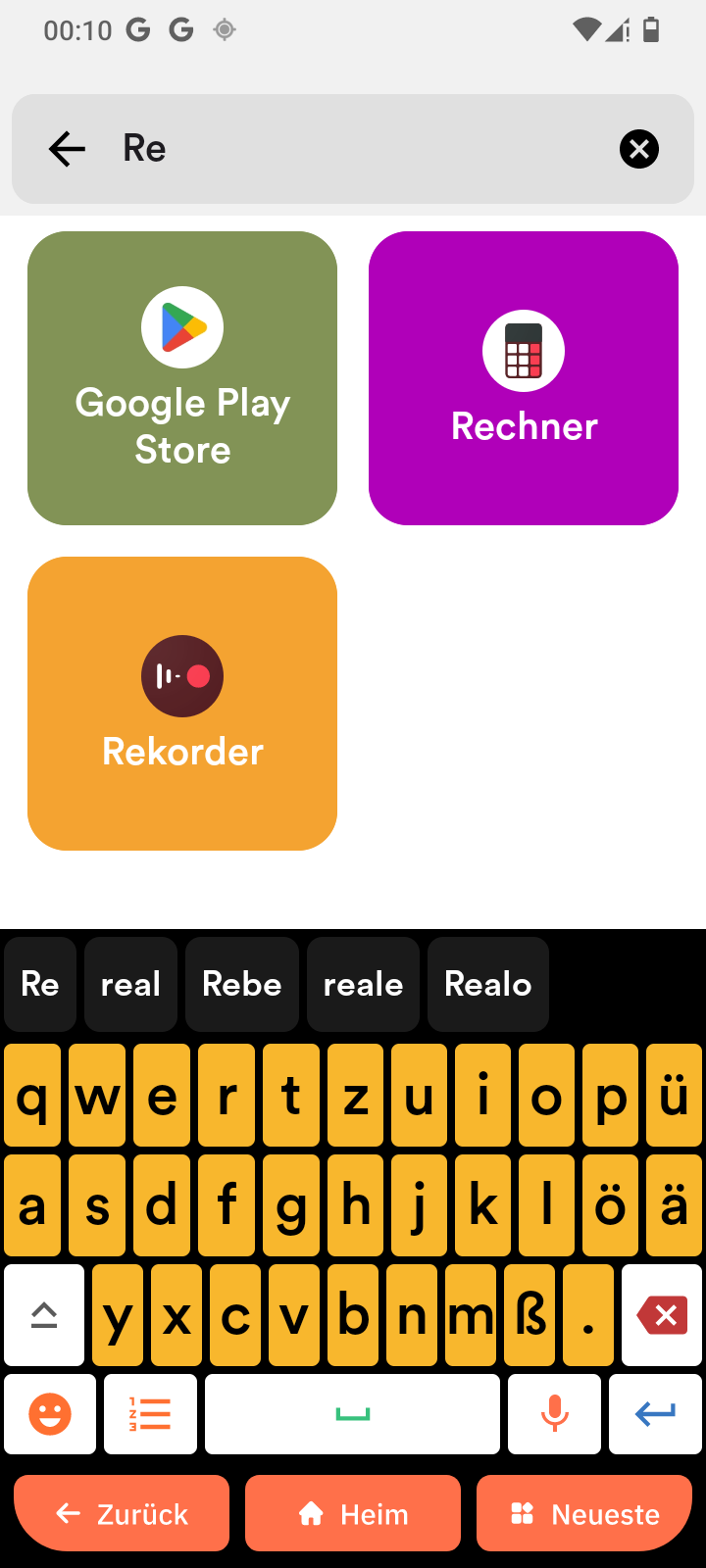 Nach einer App suchen
