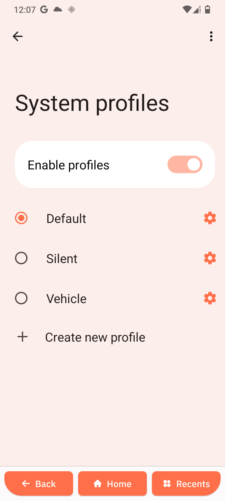 Systemprofile