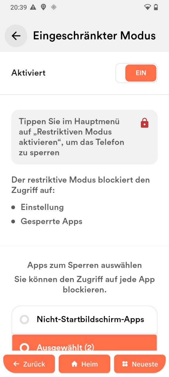 Eingeschränkter Modus
