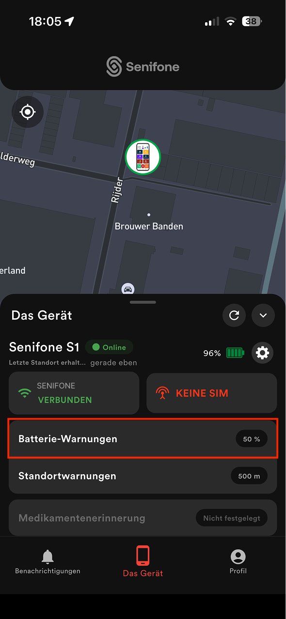 Akkuwarnungen