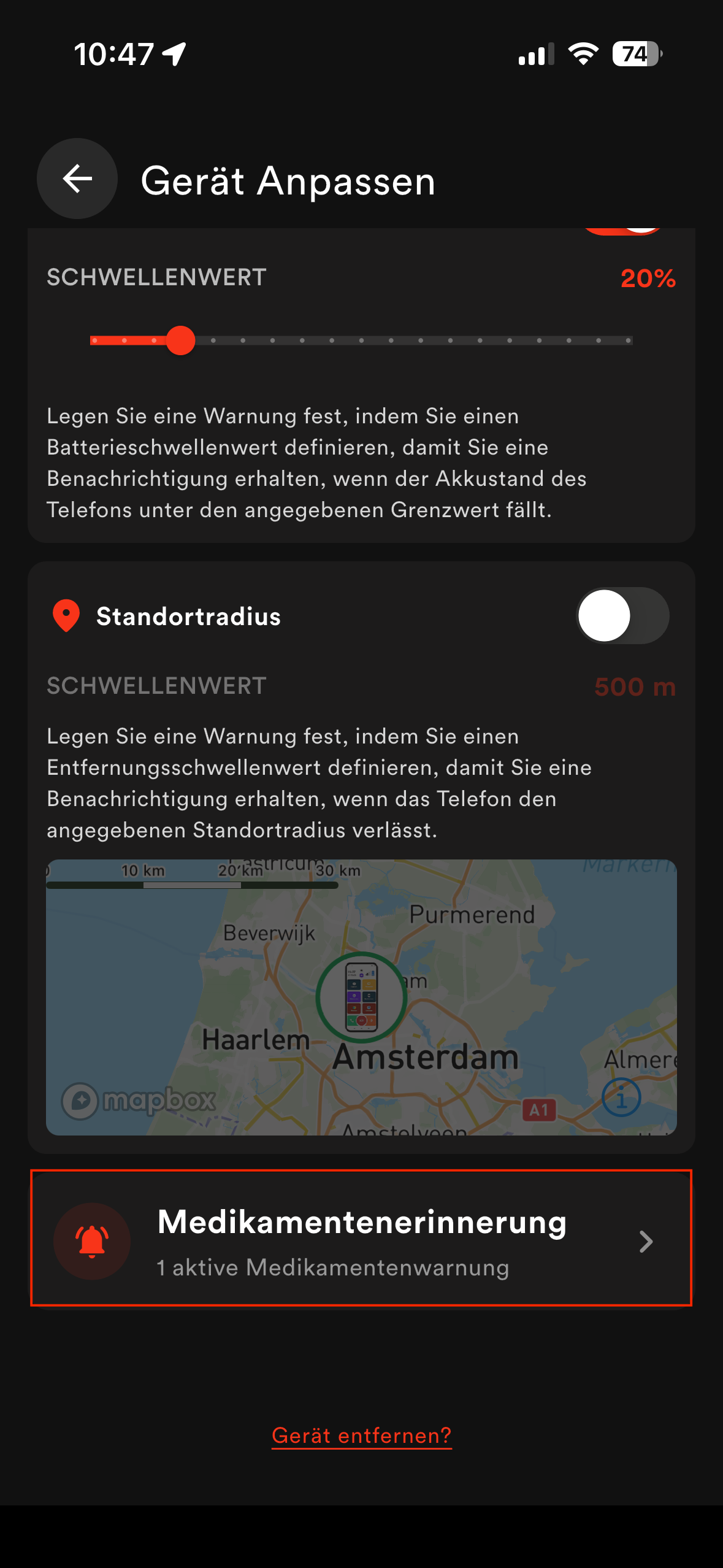 Medikamentenerinnerung