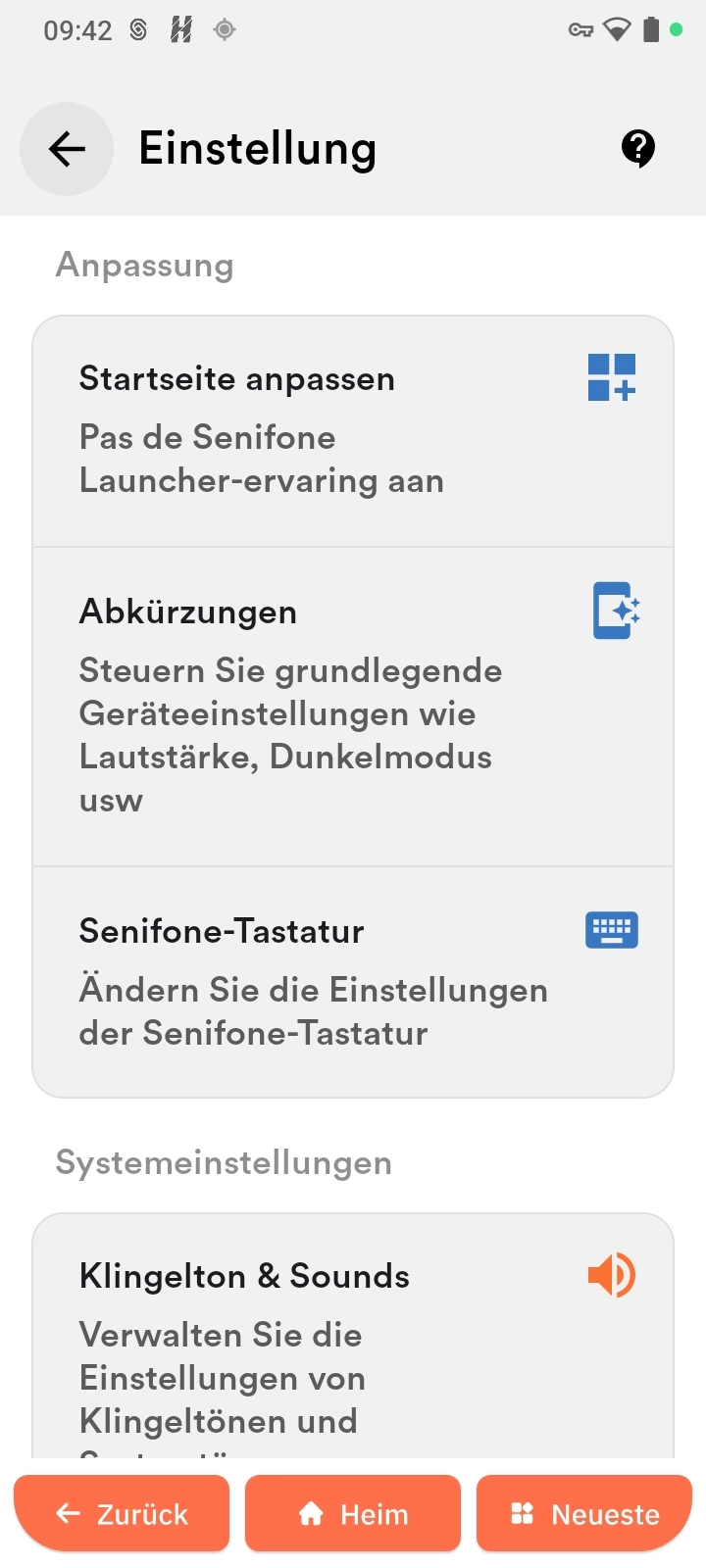 Anpassungsoptionen
