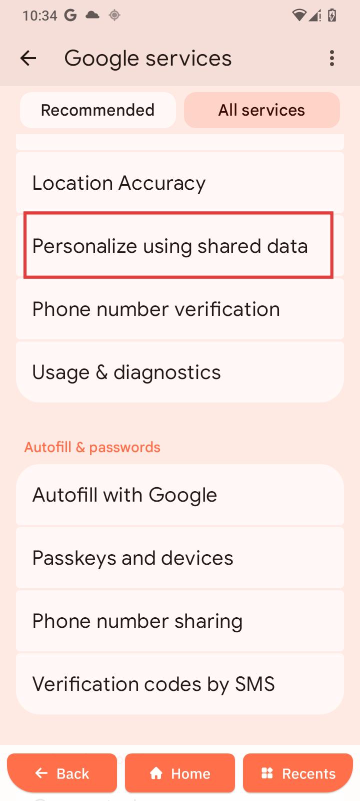 Mit geteilten Daten personalisieren