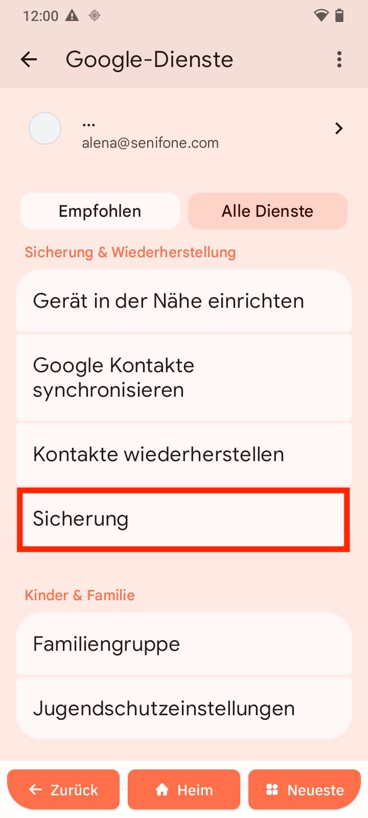 Sicherung