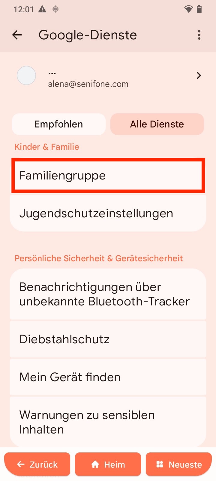 Familiengruppe