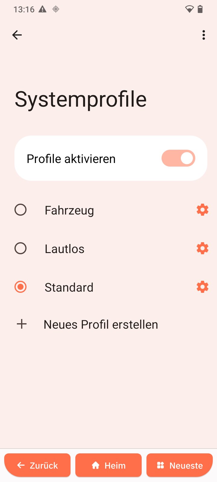 Systemprofile