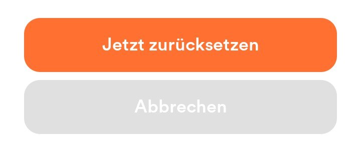 Bestätigung zum Zurücksetzen