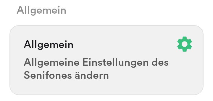 Allgemeine Einstellungen