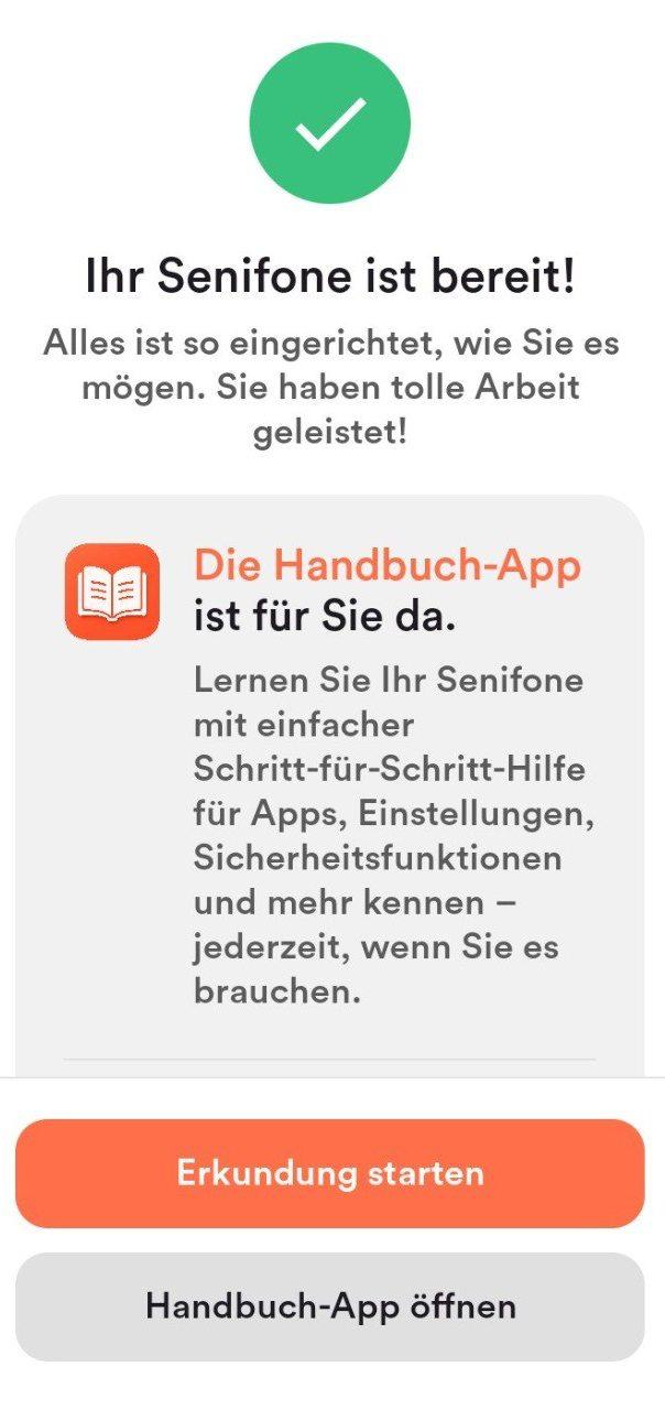 Illustration zum Abschluss der Einrichtung