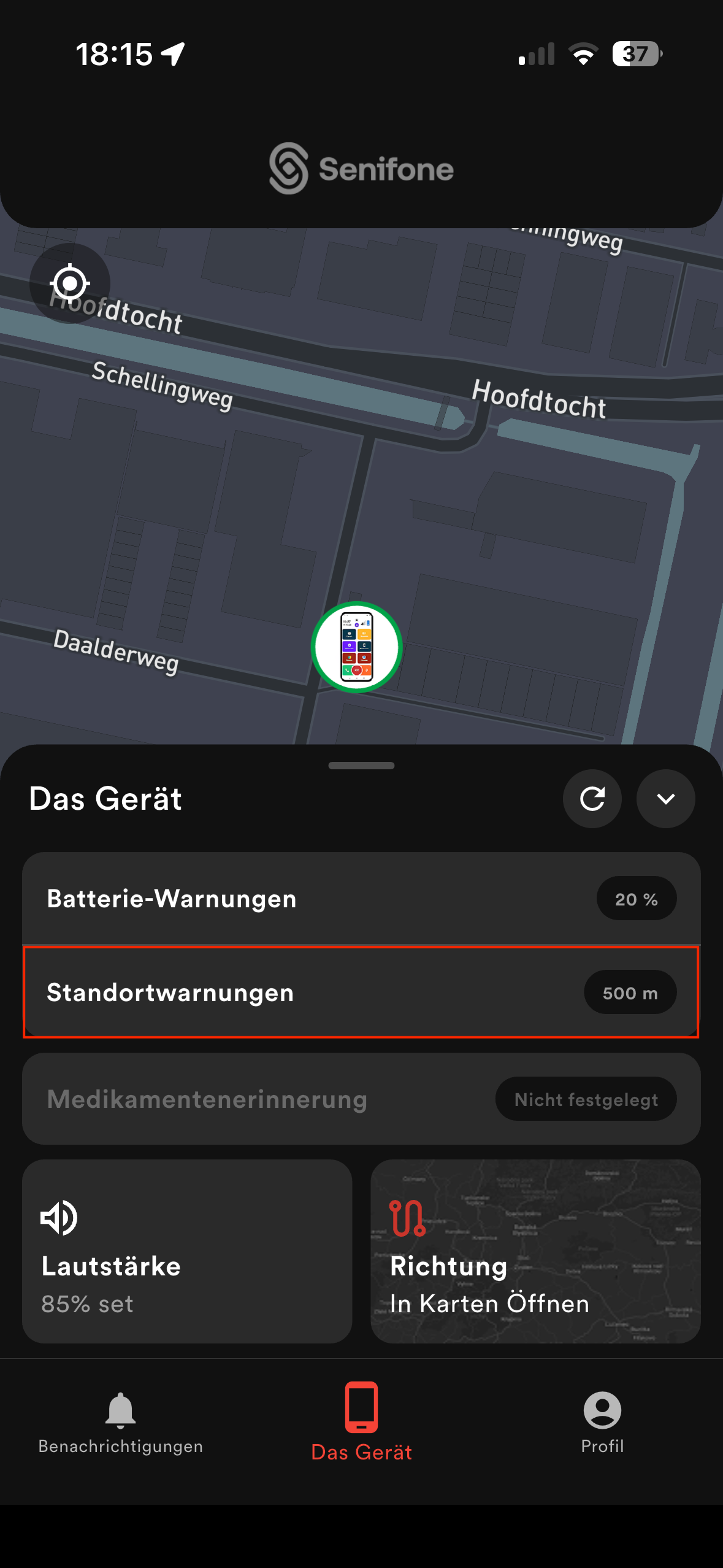 Geo-Warnungen