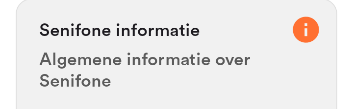 Senifone informatie