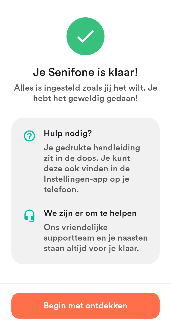 Installatie voltooid