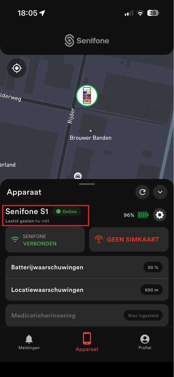 Apparaatstatus