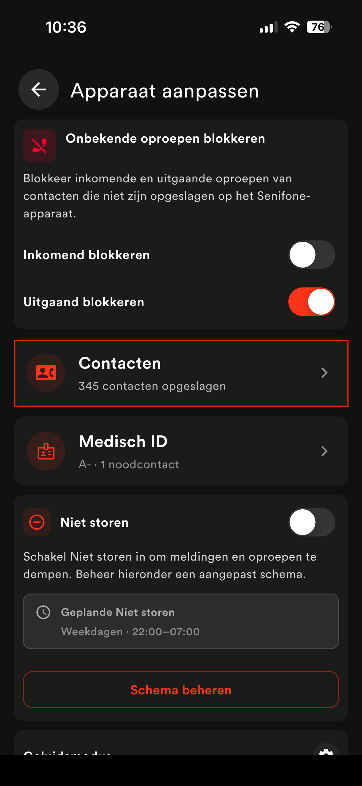Contacten