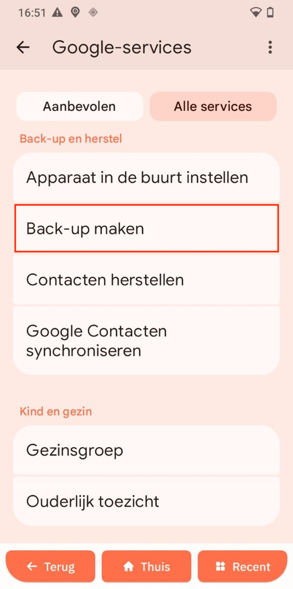 Back-up maken