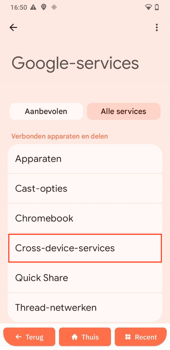 Cross-device-services