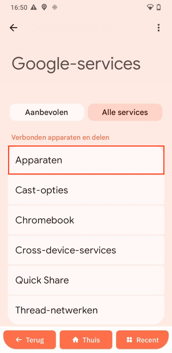 Apparaten
