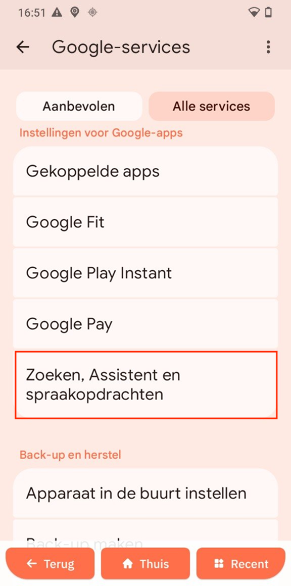 Zoeken, Assistent en spraakopdracchten
