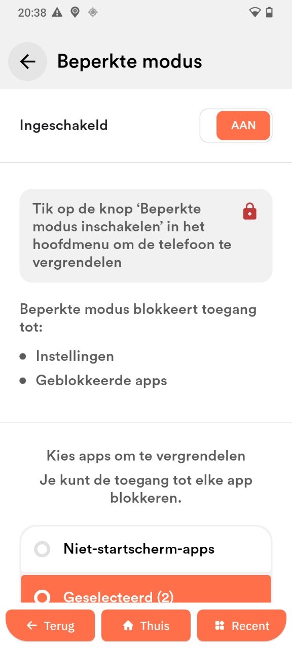 Beperkte modus