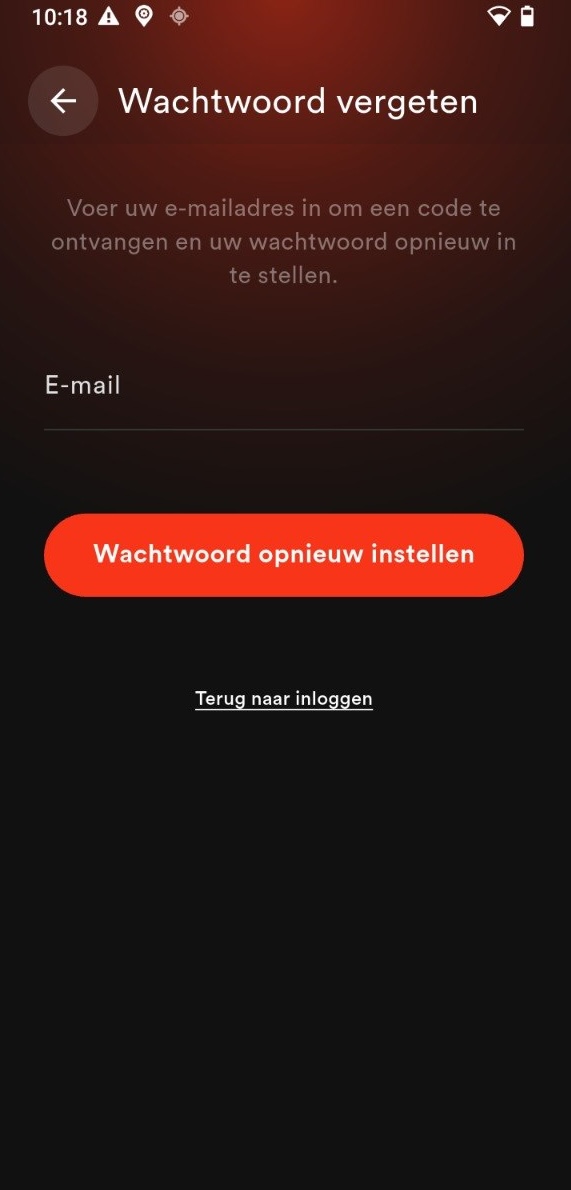 Wachtwoord vergeten