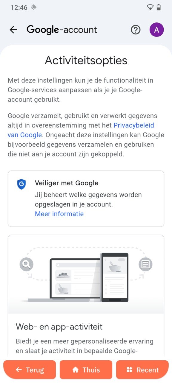 Activiteitsopties